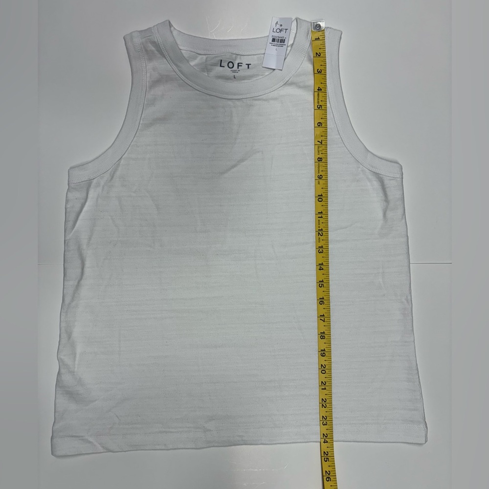 LOFT Harbor Tank Top | L | White - Picture 8 of 8